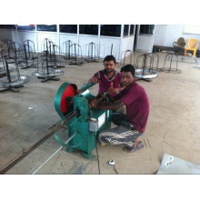 High speed rebar wire straightening and cutting machine